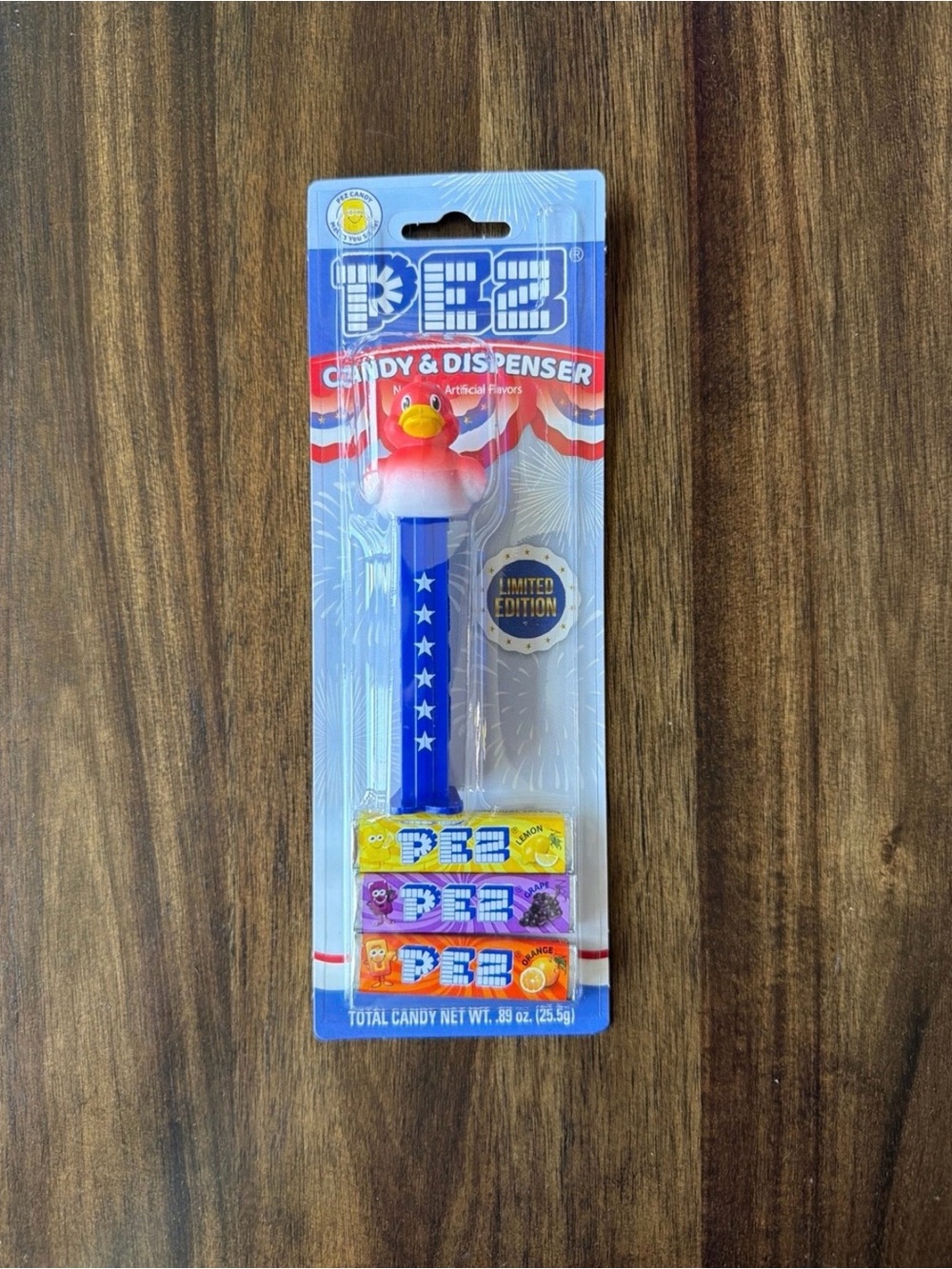 PEZ Limited Edition Duck Candy Dispenser - Red, White & Blue 2026